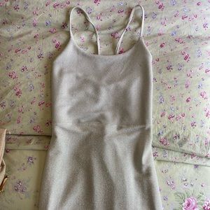 Silver Glitter Dress